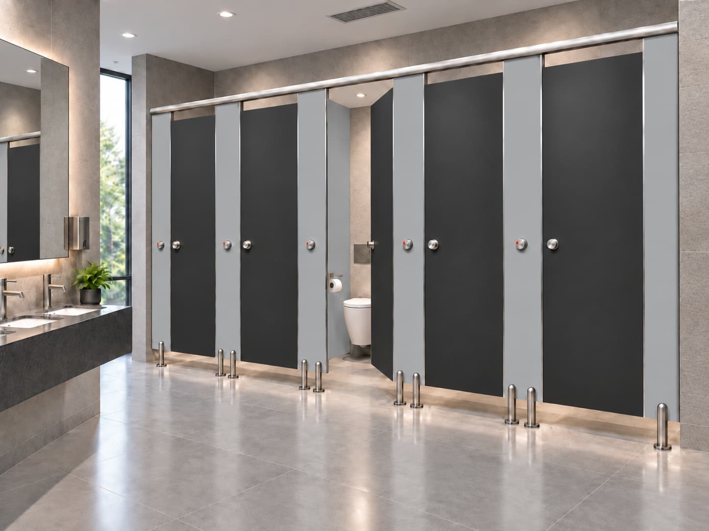 Corporate Offices washroom application visual