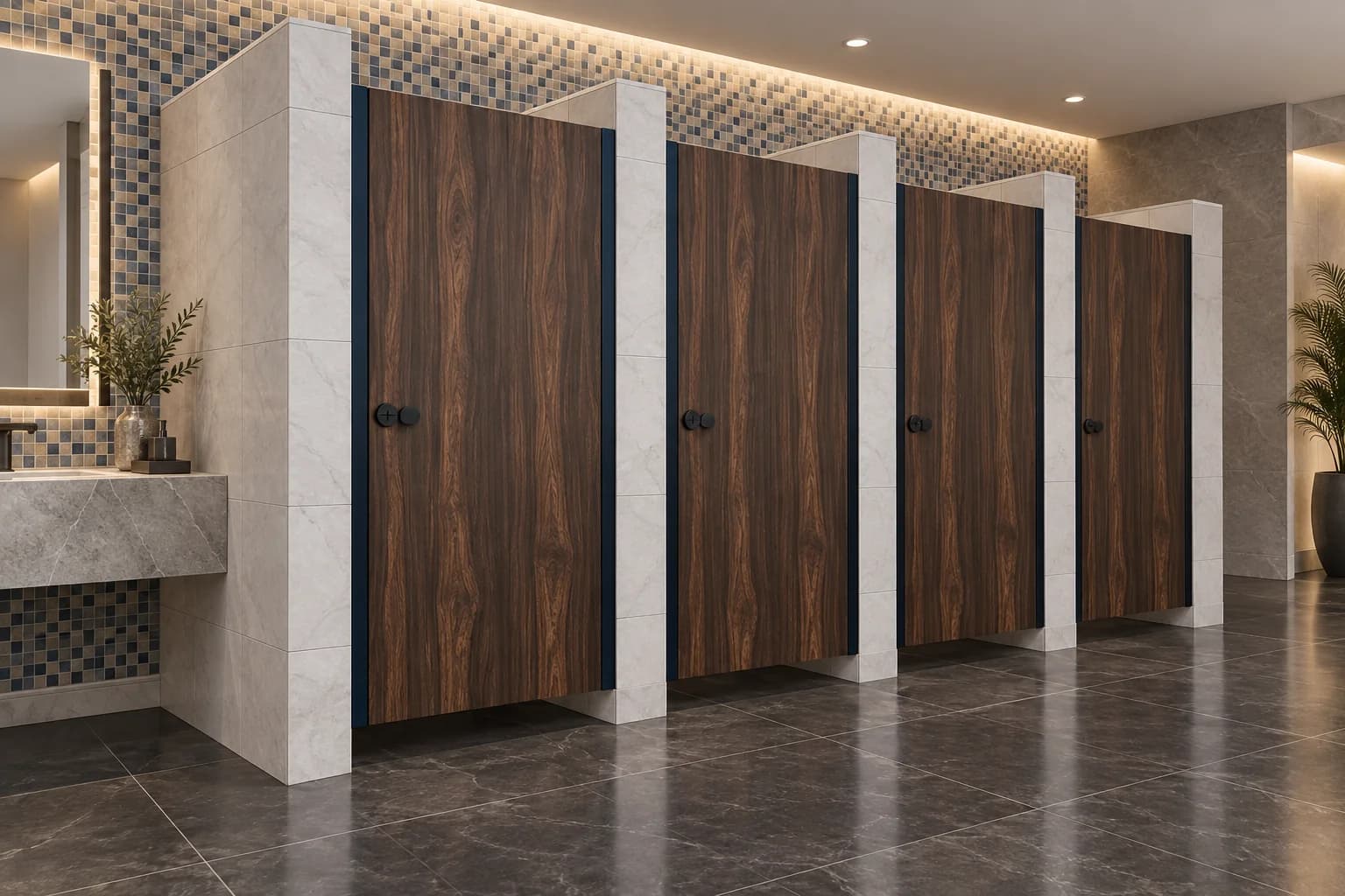Custom concept visual: partition doors arranged for an interior opening